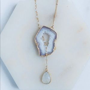 Long Agate Necklace from Atonement Design